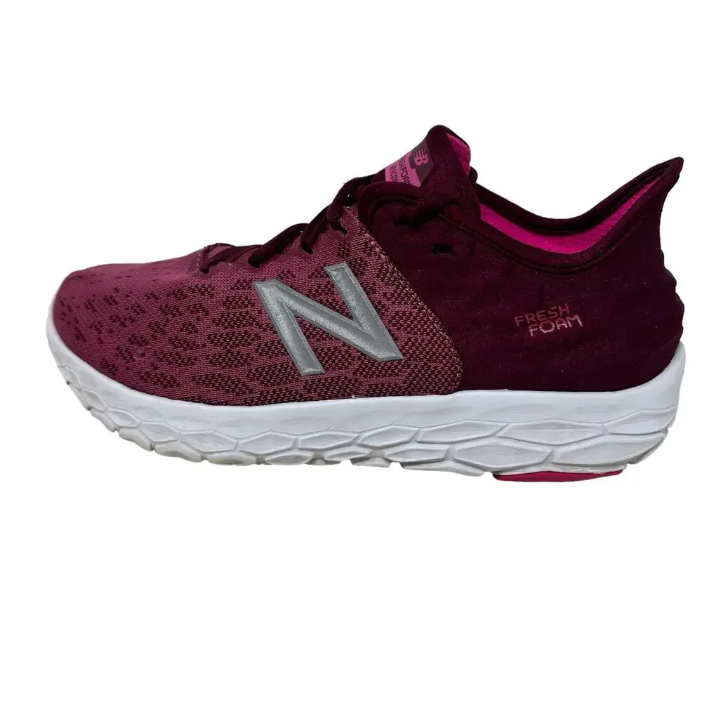 New Balance Fresh Foam Beacon Pink Running Sneakers Women 6 Purple Mesh Athletic